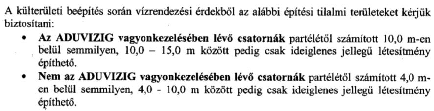 Alsó-Duna völgyi Vízügyi Igazgatóság A módosítással szemben kifogása nincs.