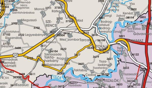 1. HELYZETFELTÁRÓ MUNKARÉSZ 1.1. Településhálózati összefüggések, a település helye a településhálózatban, térségi kapcsolatok Szerencs-Ond igazgatási területe Borsod-Abaúj-Zemplén megyében a