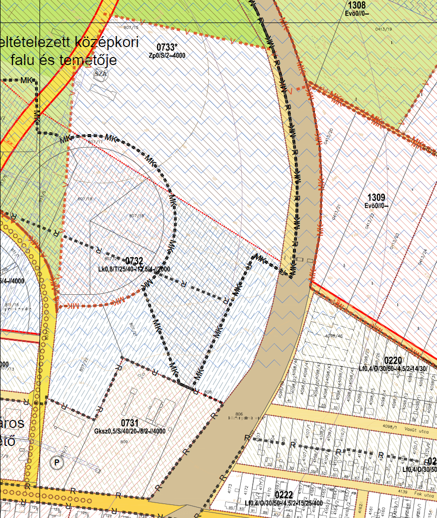 Komárom településrendezési terveinek 4/B sz. módosítása 12 Well Done St. Moritz Kft. kérelme Rendezés alá vont terület: A módosítás a 34.