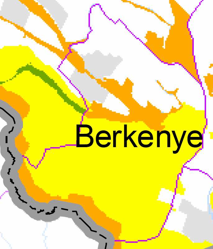 Nógrád megye Területrendezési Tervének Berkenye községre vonatkozó előírásai, ajánlásai (Hrsz:03/4) Térségi szerkezeti terv Berkenye község az Ország szerkezeti tervén.