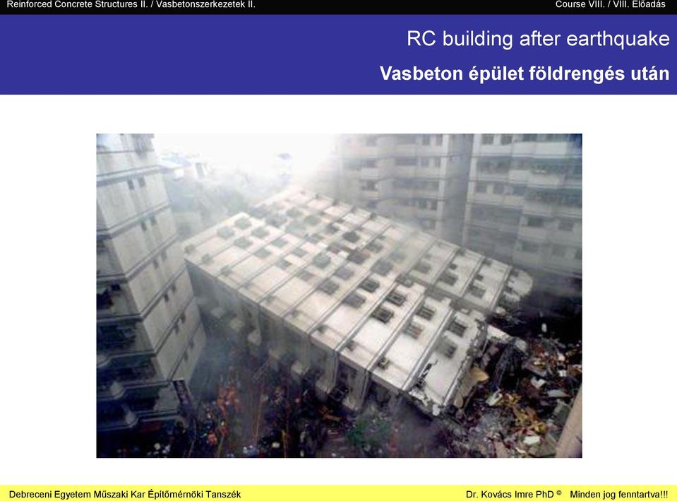 C building after earthquake