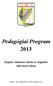 Pedagógiai Program 2013